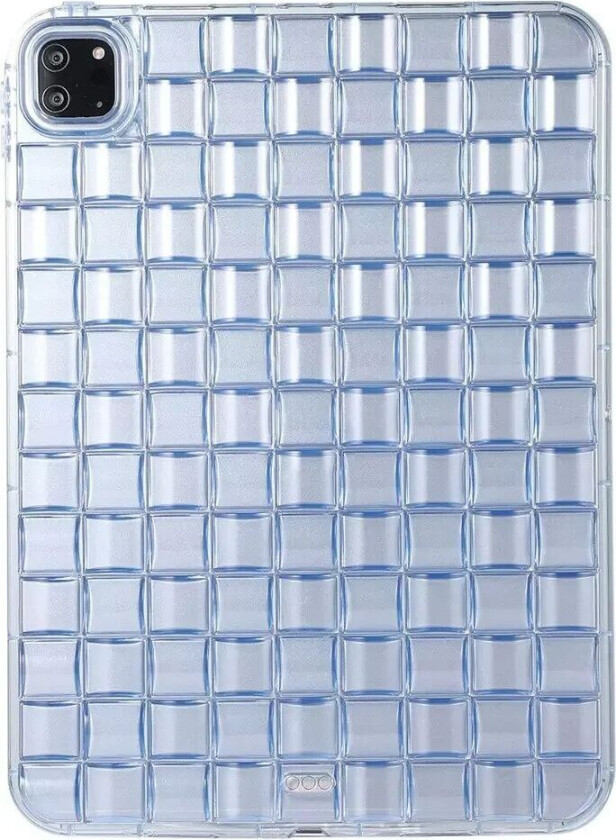 iPad Pro 11" (2022 / 2021 / 2020 / 2018) Fleksibelt Plast Deksel - Flettdesign - Gjennomsiktig / Blå