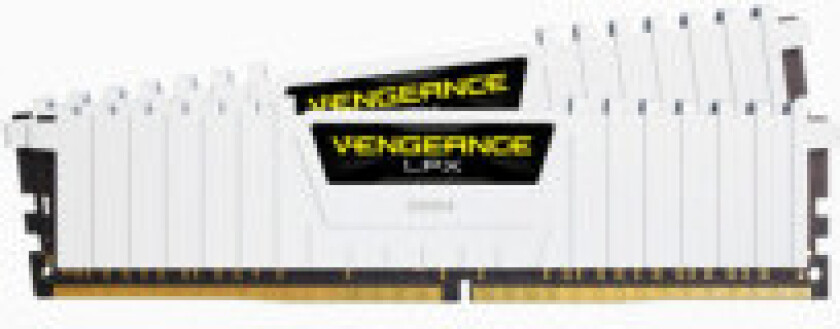 Vengeance LPX DDR4-3200 - 32GB - CL16 - Dual Channel (2 stk) - Intel XMP - Hvit