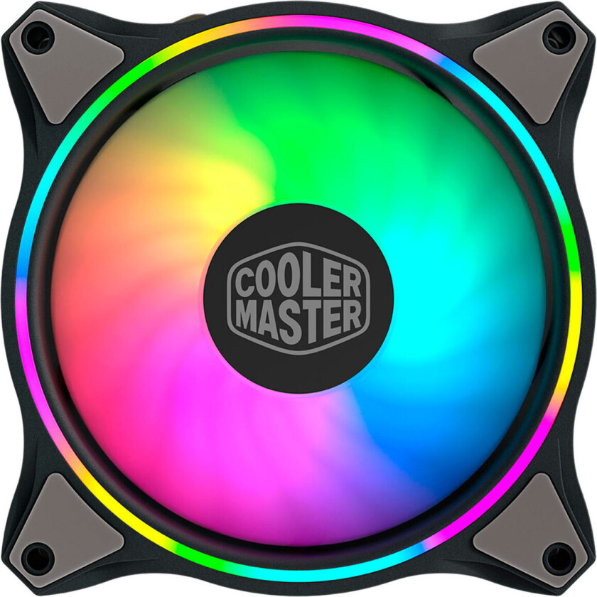 MasterFan MF120 HALO 3in1 - Kabinettvifte - 120mm - Svart med RGB LED-lys - 30 dBA