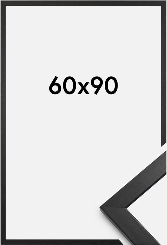 Ramme Stilren Svart 60x90 Cm
