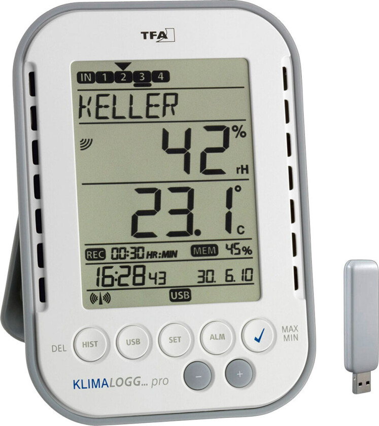 Bilde av profi Thermo-Hygrometer mit Datenlog  30.3039