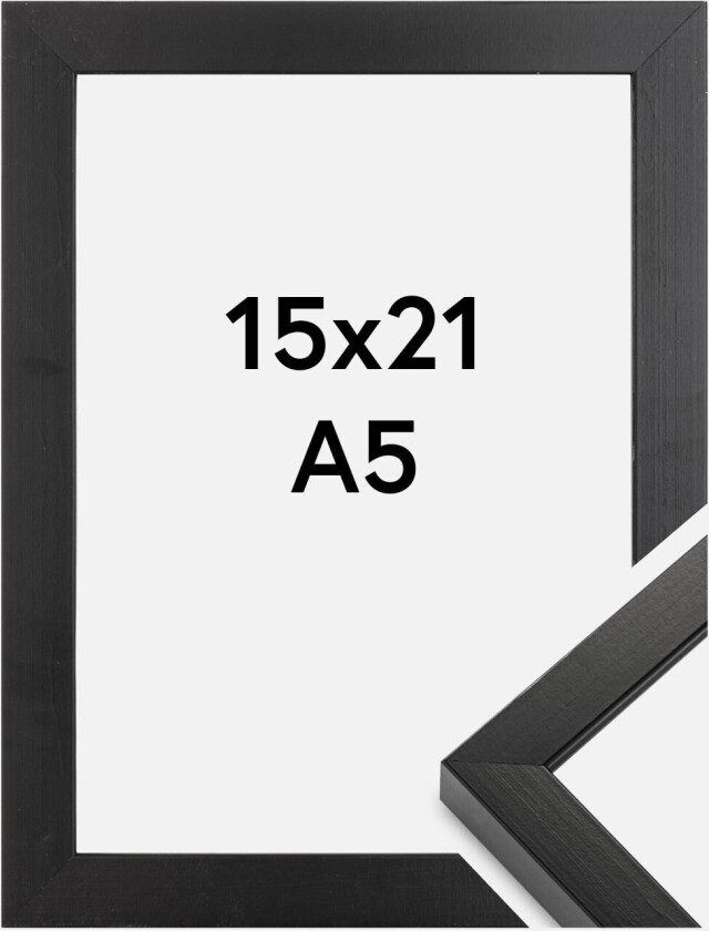 Ramme Amanda Box Svart 15x21 Cm (A5)