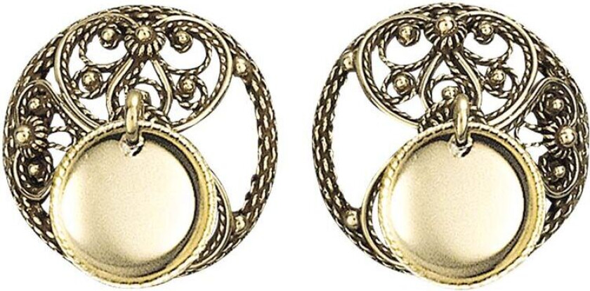 Maljer Telemark i 830 antikkforgylt sølv, liten størrelse