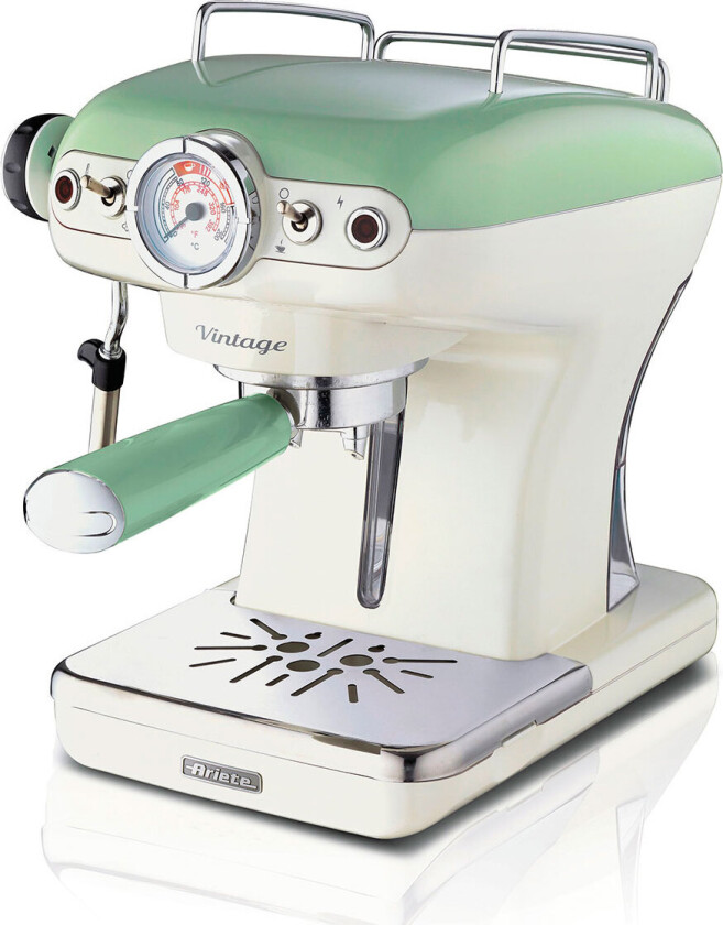 Bilde av 1389 Vintage - coffee machine with cappuccinatore - 15 bar - green