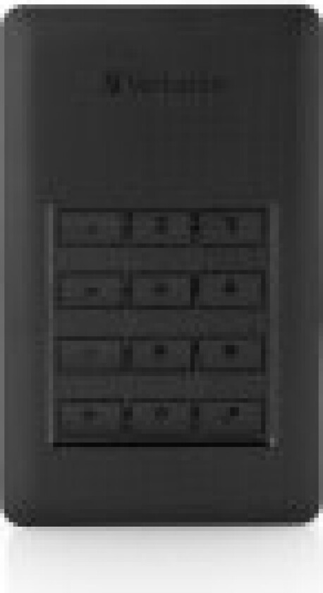 Store 'n' Go Secure Portable HDD - 1TB - Ekstern Harddisk - 1TB - Sølv