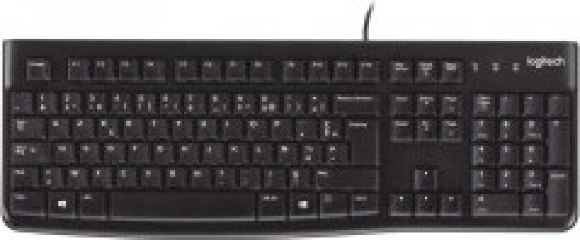 K120 Corded Keyboard - BEL - Tastatur - Belgisk - Svart