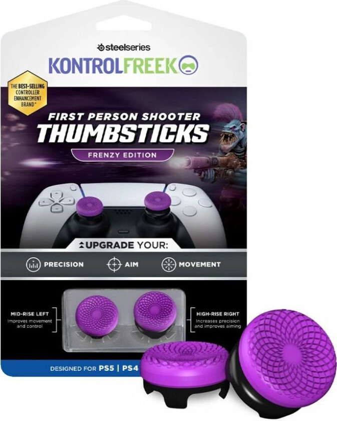 Kontrolfreek Fps Frenzy Purple Thumbsticks - (Ps5/ps4)