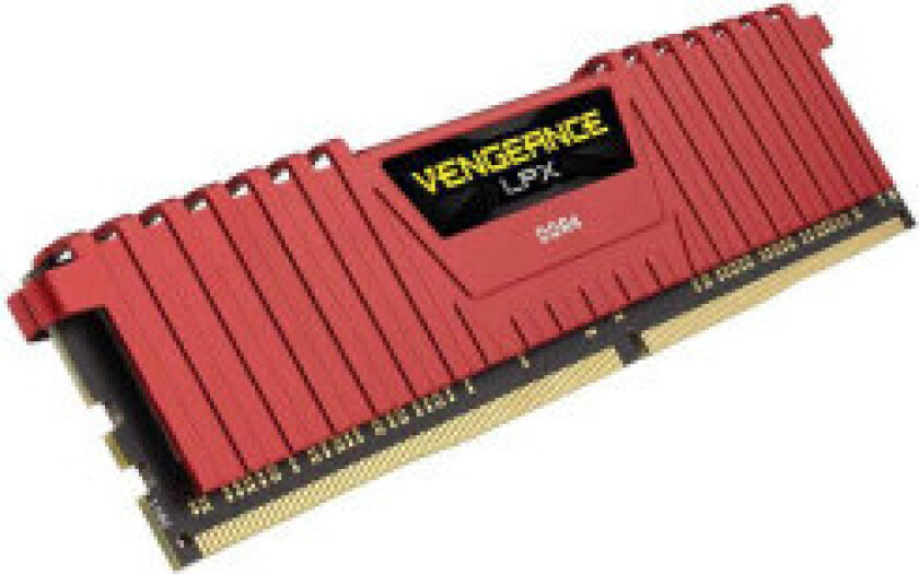 Vengeance LPX DDR4-2666 - 32GB - CL16 - Dual Channel (2 stk) - Intel XMP - Rød