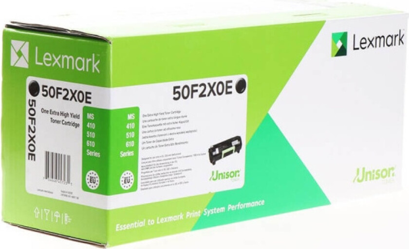 50F2X0E / 502XE High Capacity - Laser toner Svart