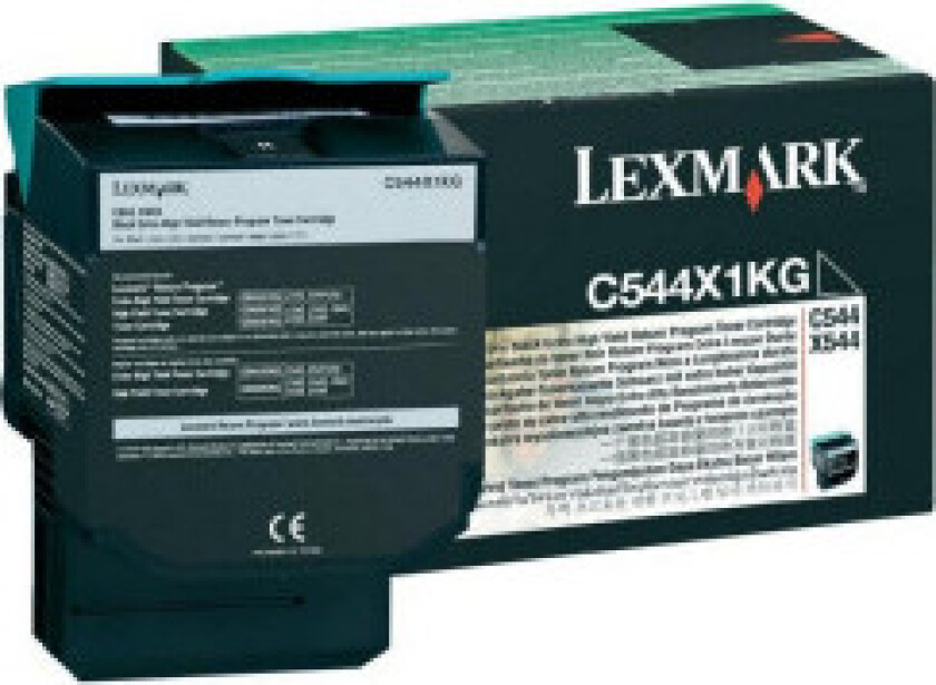 C544X1KG Toner Black - Laser toner Svart