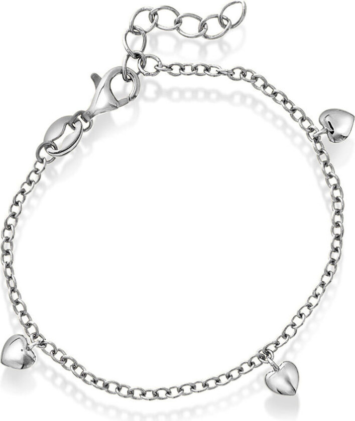 Prins&Prinsesse, Armbånd til barn i 925 sølv med hjerter