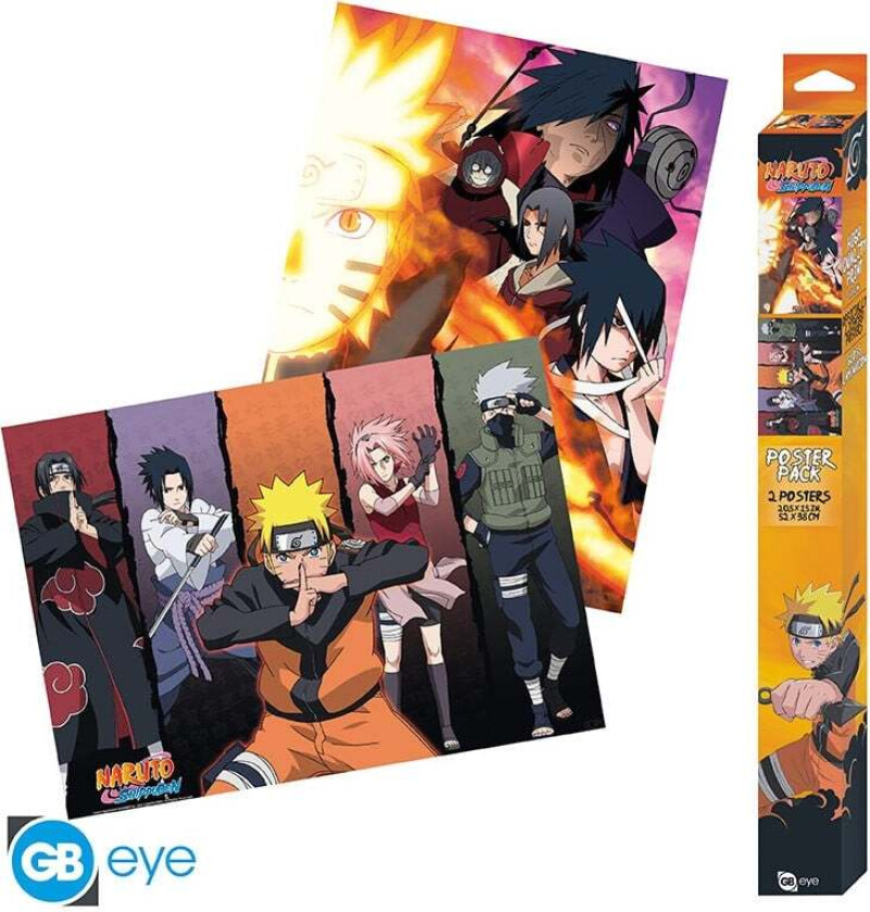 NARUTO SHIPPUDEN - Set 2 Chibi Posters  (52x38)