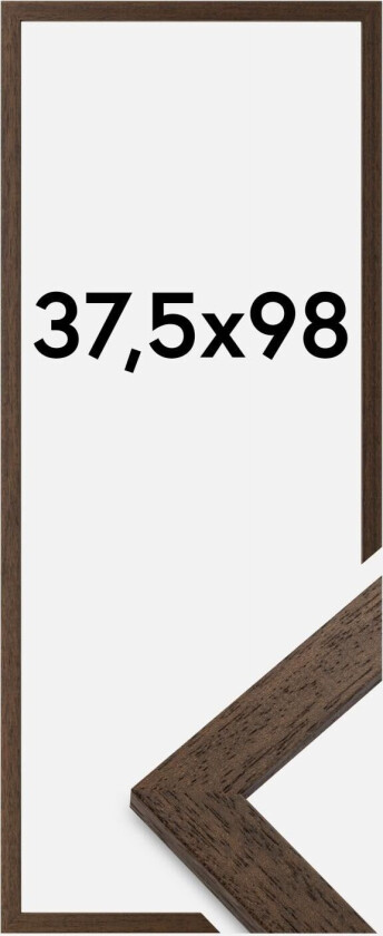 Ramme Brown Wood Akrylglass 37,5x98 Cm