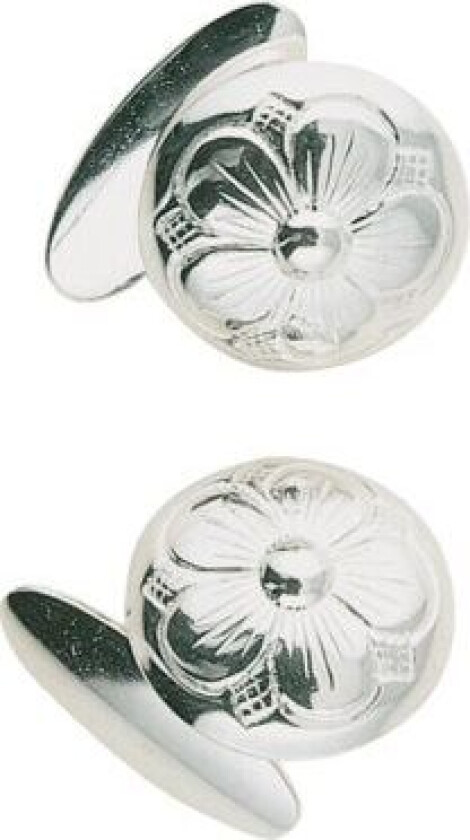 Mansjettknapper i 830 hvitt sølv