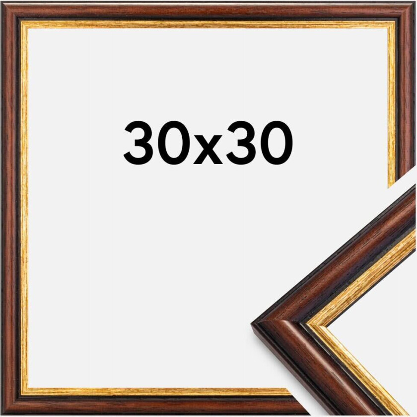 Ramme Siljan Akrylglass Brun 30x30 Cm