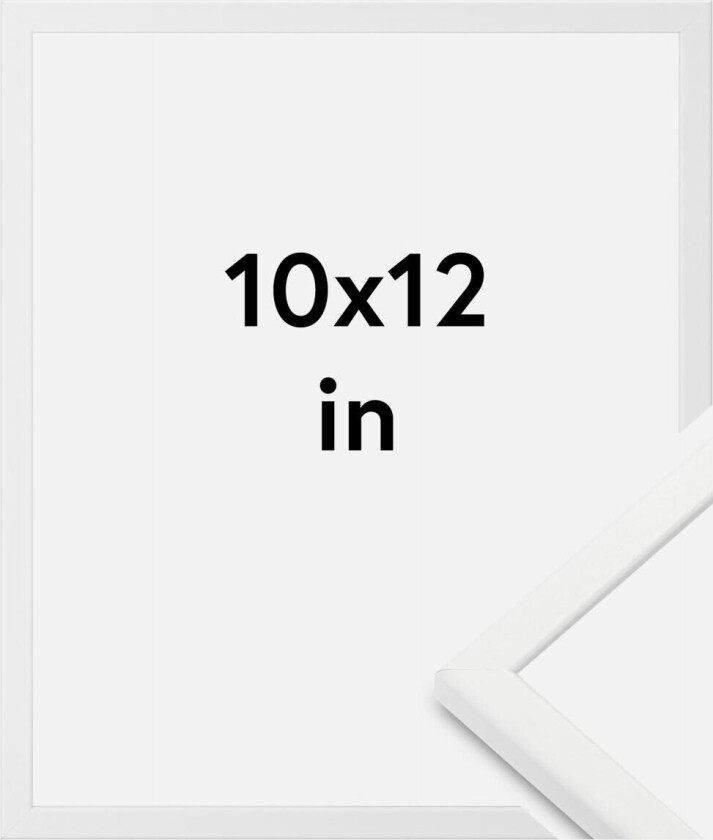 Ramme Kaspar Akrylglass Hvit 10x12 Inches (25,4x30,48 Cm)