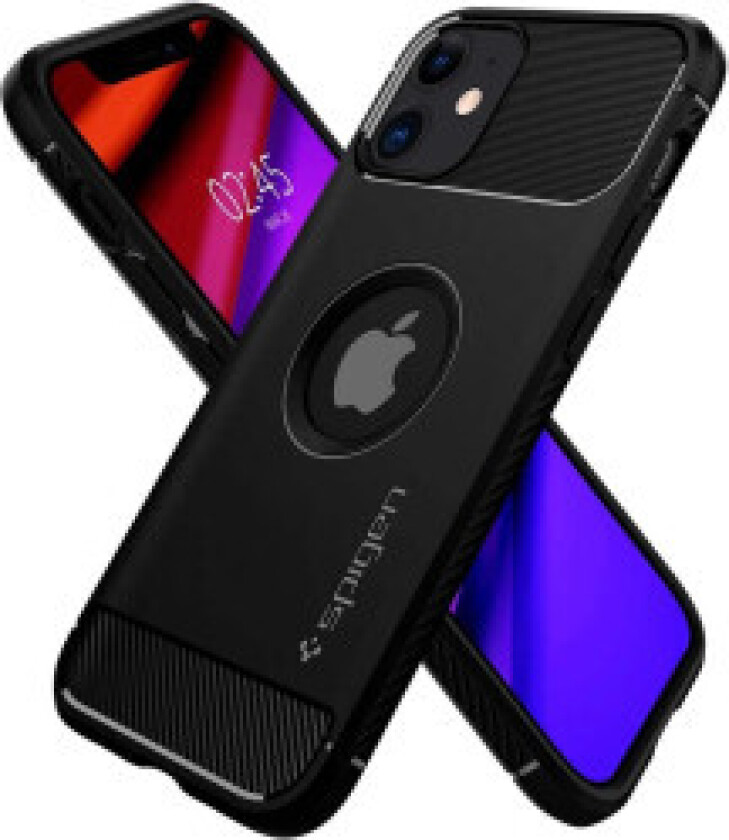 iPhone 12 / 12 Pro Rugged Armor Deksel - Svart