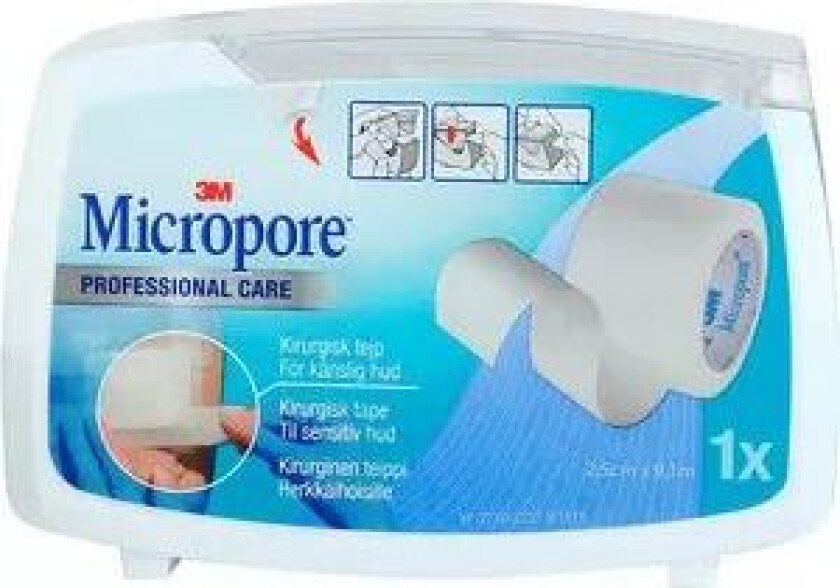 Bilde av Micropore 2,5cmx9,14m Disp Hvi