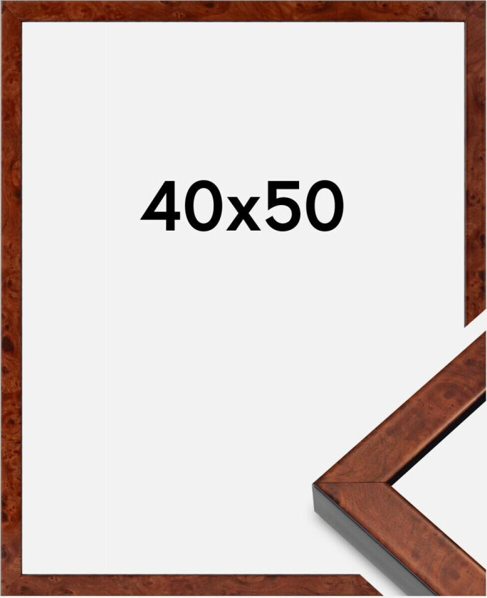 Ramme Hermes Akrylglass Burr Walnut 40x50 Cm
