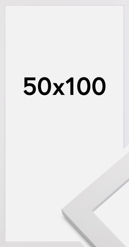 Ramme White Wood 50x100 Cm