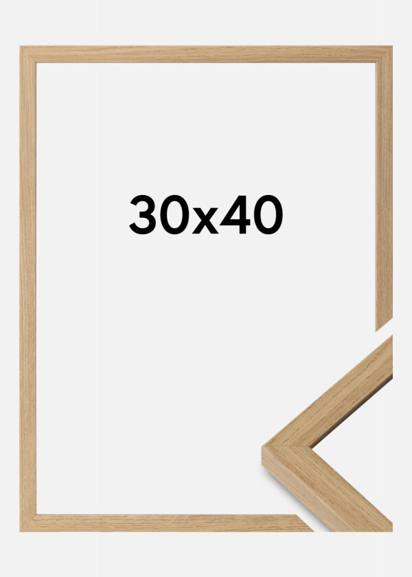 Ramme Ares Akrylglass Natural Oak 30x40 Cm