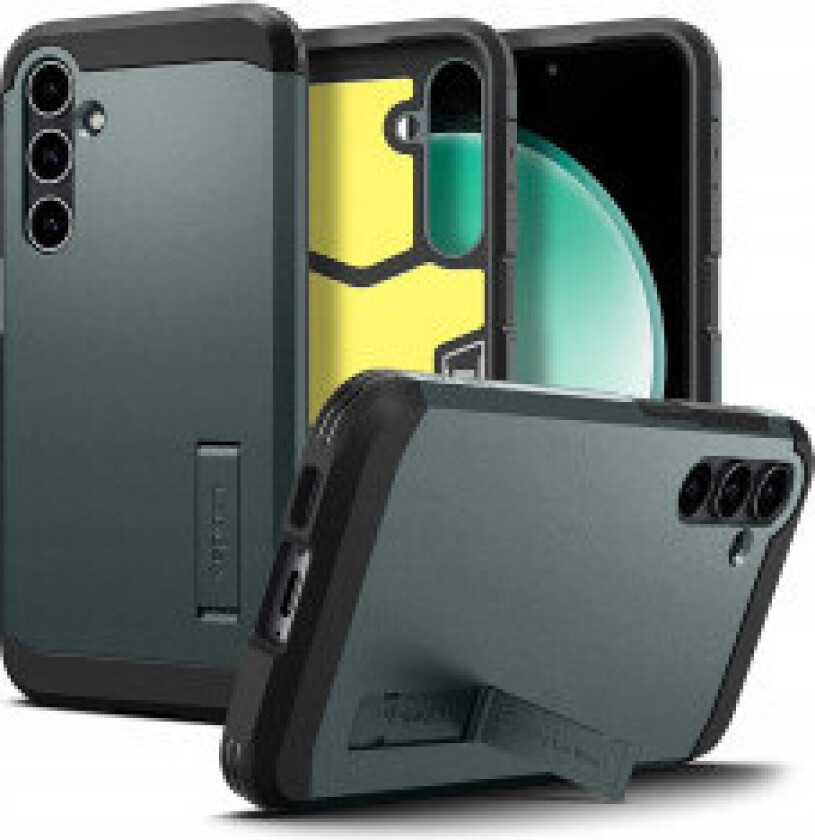 Samsung Galaxy S23 FE Tough Armor Deksel med Stativ - Grønn
