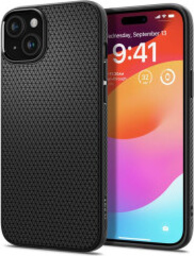 iPhone 15 Liquid Air Deksel - Svart