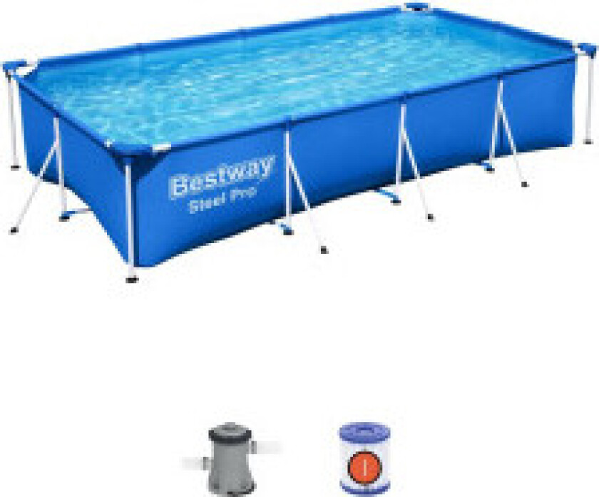 Steel Pro Pool 5.700l 400x211x81 Cm Svømmebasseng Og Basseng 56424