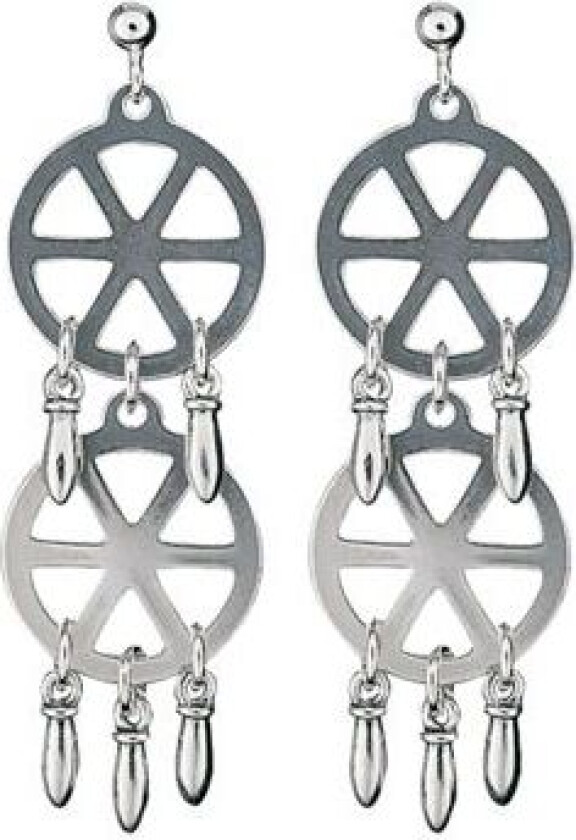 Øredobber Romsdal i 830 oksidert sølv