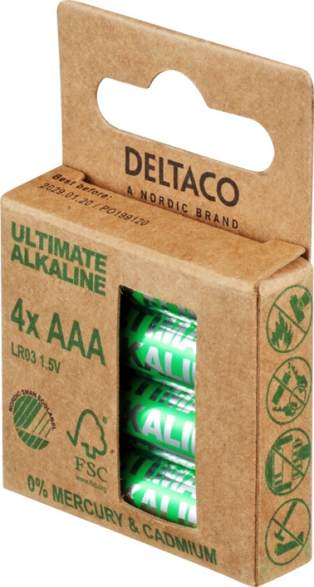 Ultimate Alkaline Aaa-Batteri, 4-Pack