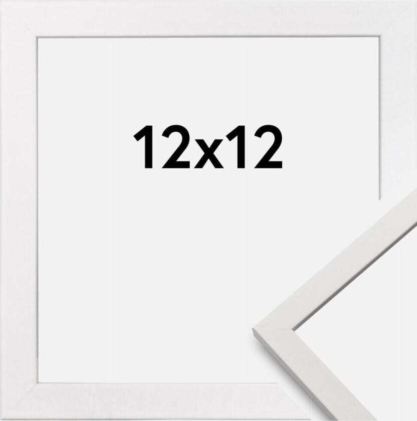 Ramme Edsbyn Hvit 12x12 Cm