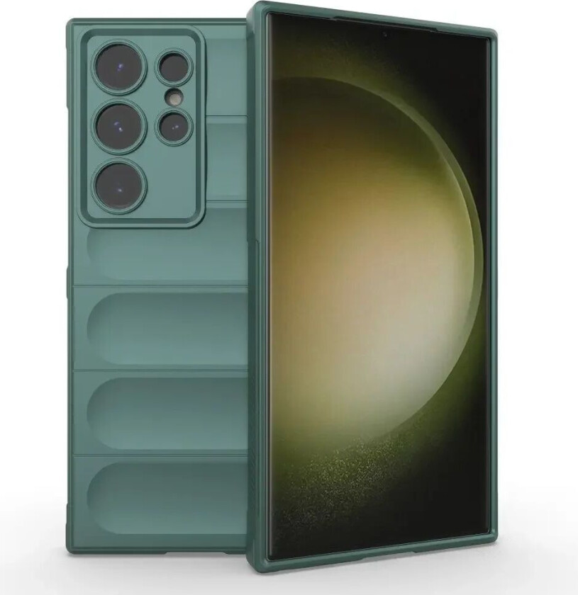 Samsung Galaxy S24 Ultra Fleksibelt Plastdeksel - Grønn