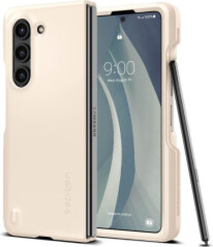 Samsung Galaxy Z Fold 5  Thin Fit Deksel - Kremhvit