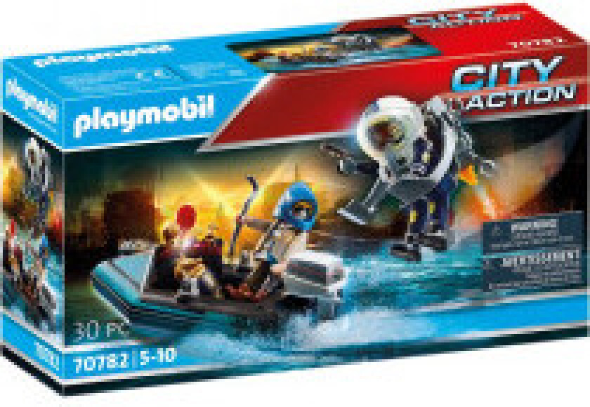 Bilde av Playmobil City Action - Politijetpakke 70782