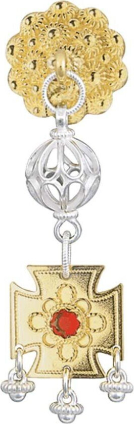 Halssølje Fana i 830 forgylt og hvitt sølv