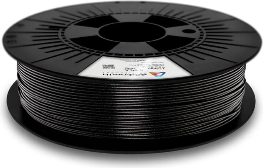 E-PLA-filament for 3D-skriver 1,75 mm Glitz Black