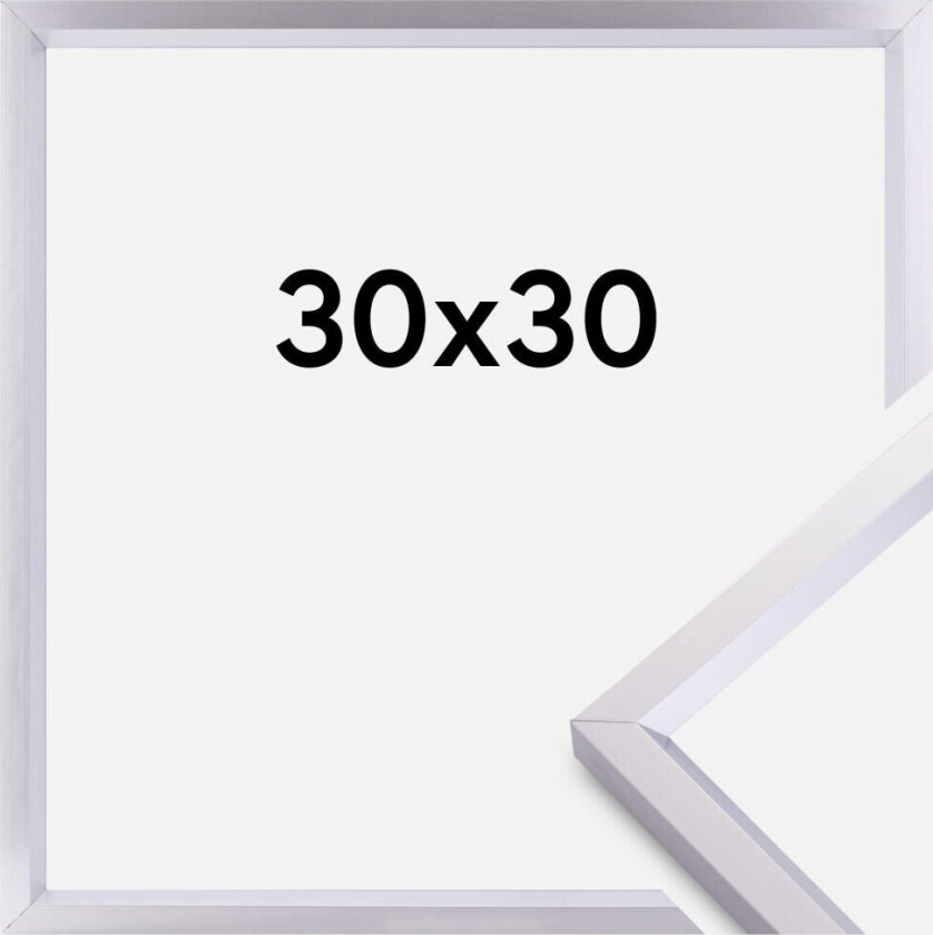 Ramme Steel Style Sølv 30x30 Cm