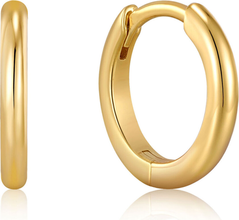 , Øreringer i forgylt 925 sølv