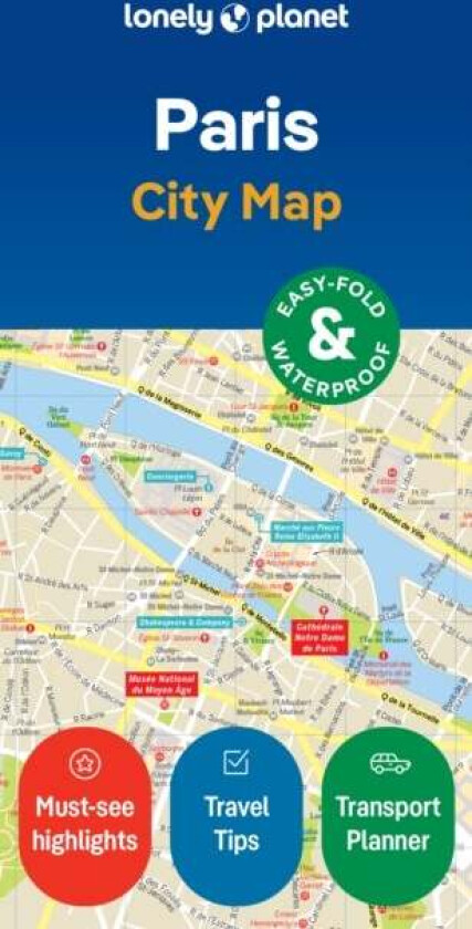 Lonely Planet Paris City Map av Lonely Planet
