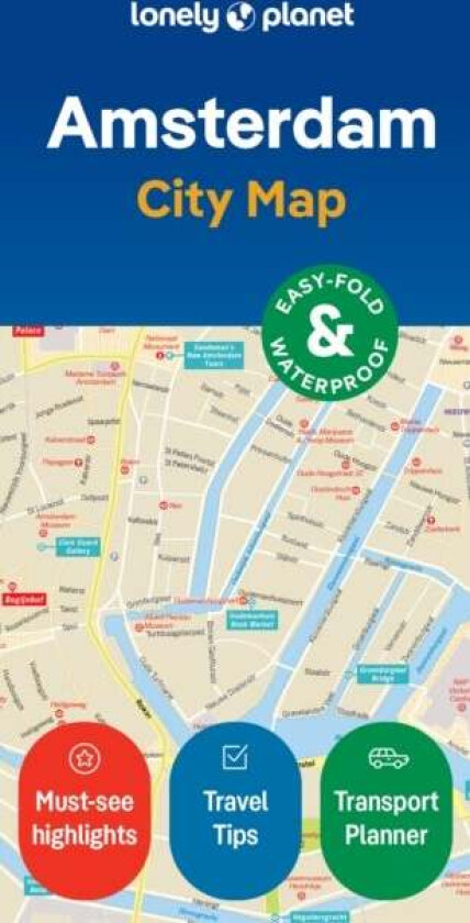 Lonely Planet Amsterdam City Map av Lonely Planet