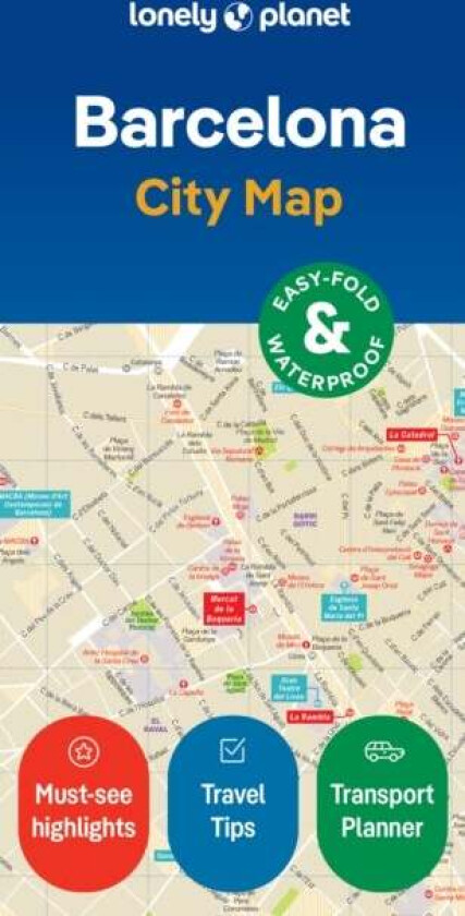 Lonely Planet Barcelona City Map av Lonely Planet