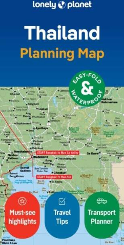 Lonely Planet Thailand Planning Map av Lonely Planet
