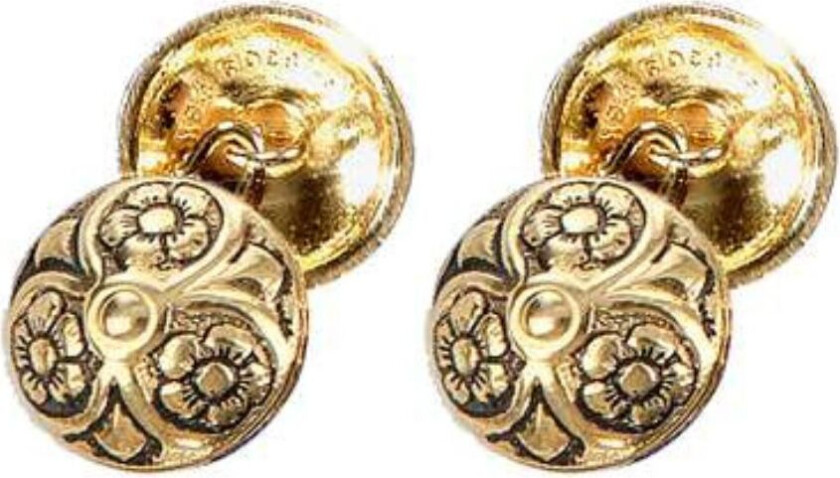 Løkenbunad, Mansjettknapper i 925 forgylt sølv