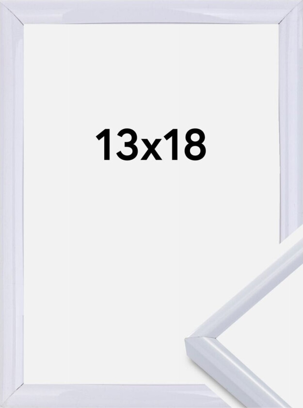 Ramme Victoria Akrylglass Hvit 13x18 Cm