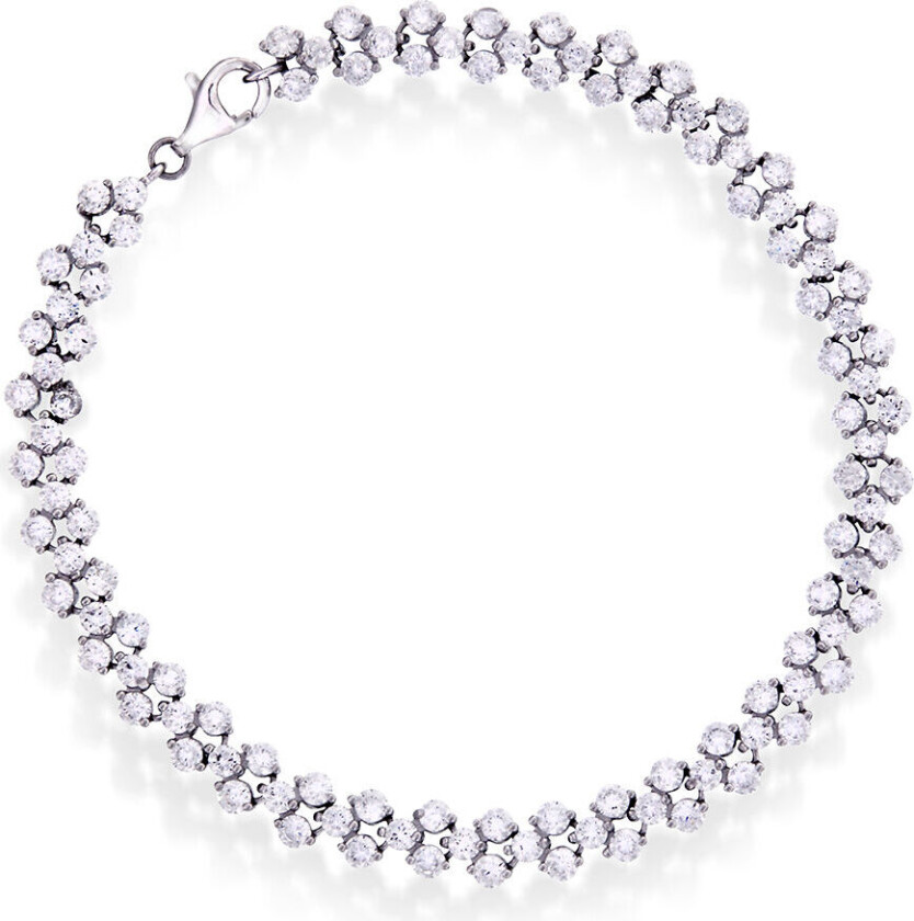 Armbånd i 925 sølv med zirkonia