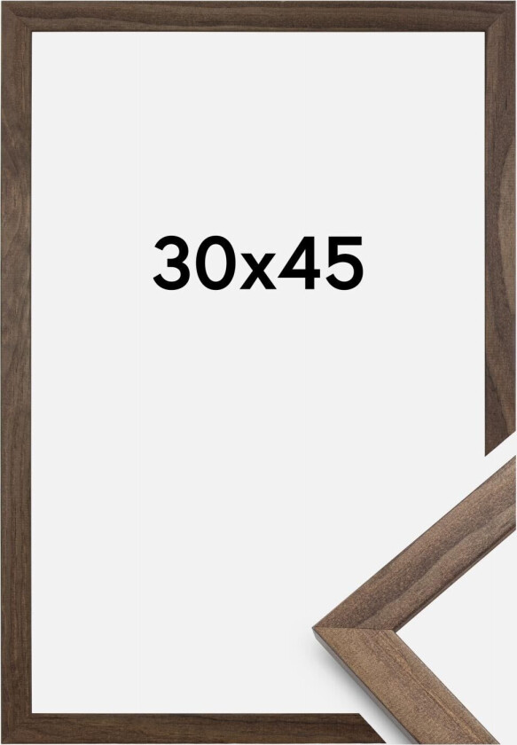Ramme Stilren Akrylglass Valnøtt 30x45 Cm