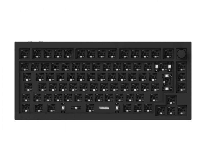 Q1 Pro Qmk 75% Iso Barebone Hotswap Trådløst Tastatur - Carbon Black