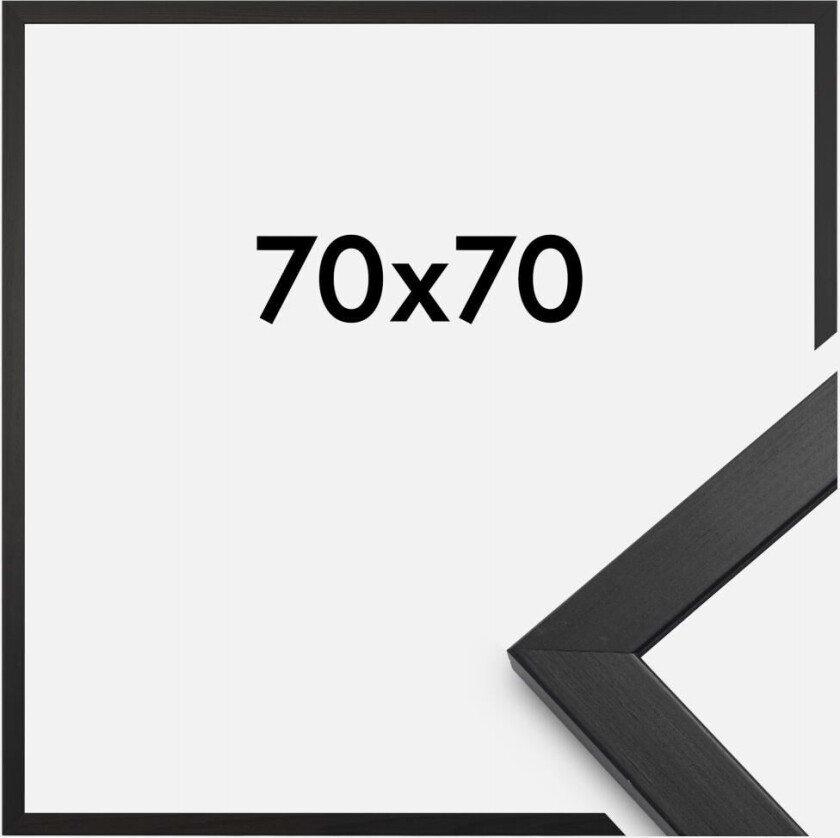 Ramme Stilren Akrylglass Svart 70x70 Cm