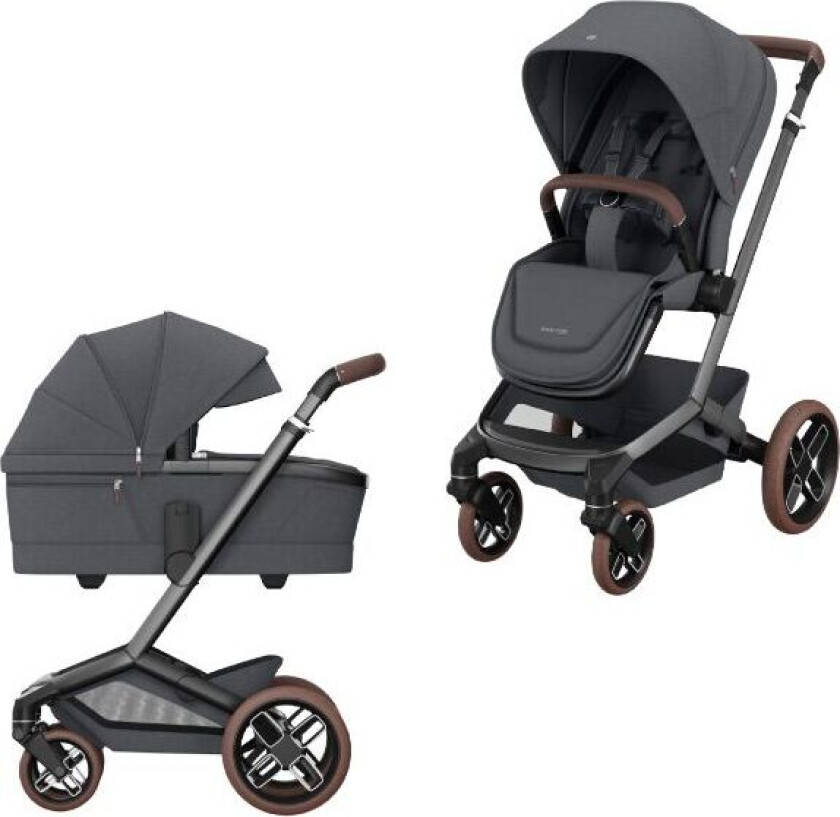 Barnevogn, Fame, Duo - Twillic Graphite