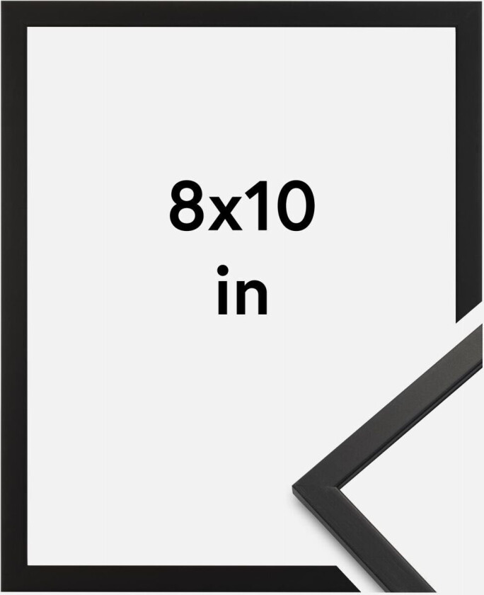 Ramme Edsbyn Akrylglass Svart 8x10 Inches (20,32x25,4 Cm)